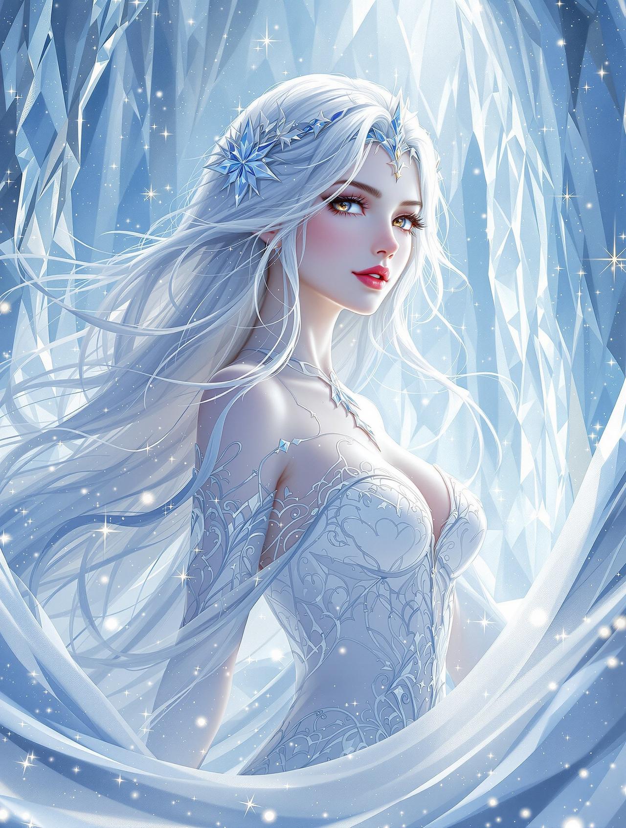 短剧影视《雪族霜华》海报 - 奇幻、古装题材短剧